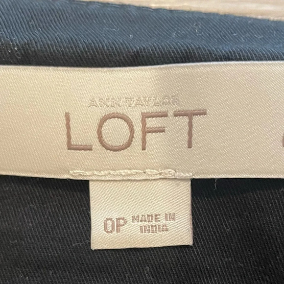 Ann Taylor Loft 0 petite black pencil skirt workwear - Picture 5 of 9